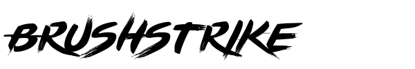 Brushstrike font preview